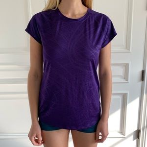 Champion Semi-Fitted Purple Workout top
